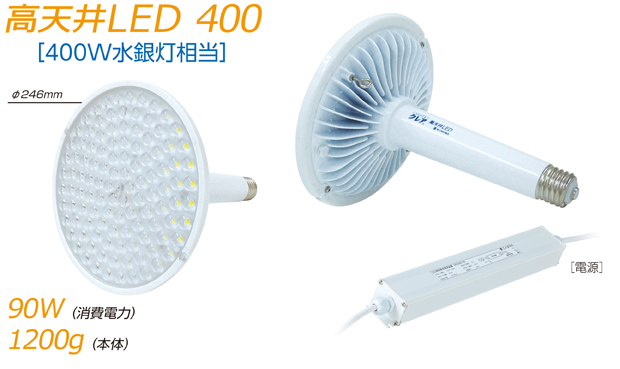 日動工業 LED投光器 ハイスペックハイディスク200W 水銀灯1000W相当 昼白色 電源装置一体型 ワイド 電線ポッキンプラグ5m付 乳白 L200V2-D-HMW-50K-N - 4